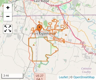 Area schools map